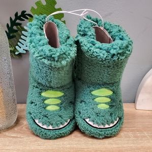 Toddler Boy's Dawson Dinosaur Bootie Slippers